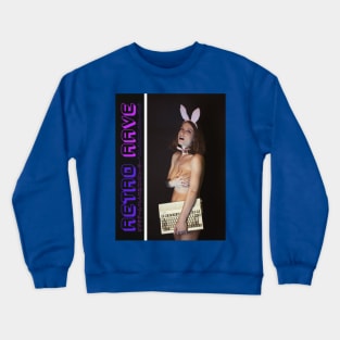 Retro Rave - Amiga 600 Girl Crewneck Sweatshirt